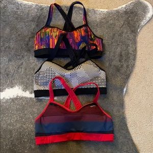Brooks running sports bra set of 3 size Medium